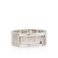 Gucci Sterling Silver Cutout G Thin Ring - Size 7 1/2
