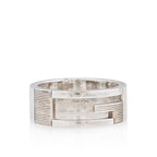 Gucci Sterling Silver Cutout G Thin Ring - Size 7 1/2