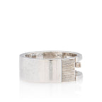 Gucci Sterling Silver Cutout G Thin Ring - Size 7 1/2