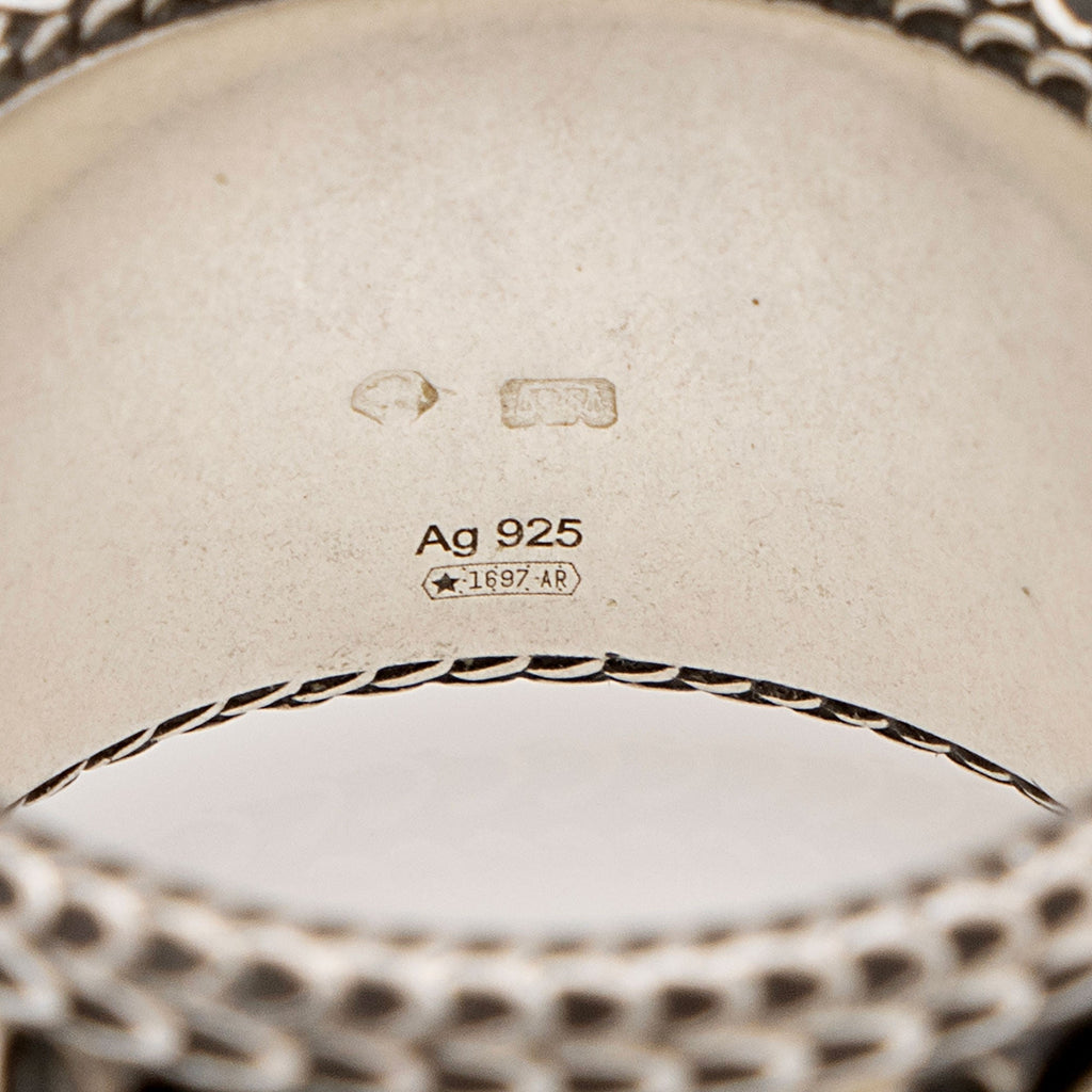 Gucci Sterling Silver GG Ring - Size 8