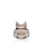 Gucci Sterling Silver Enamel Bosco & Orso GG Ring - Size 6 1/2 (SHF-23011)