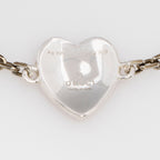 Gucci Sterling Silver Enamel Heart Bracelet