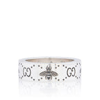Gucci Sterling Silver GG Bee Ring - Size 5 3/4
