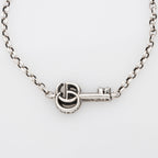 Gucci Sterling Silver GG Marmont Key Charm Bracelet