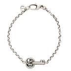 Gucci Sterling Silver GG Marmont Key Charm Bracelet
