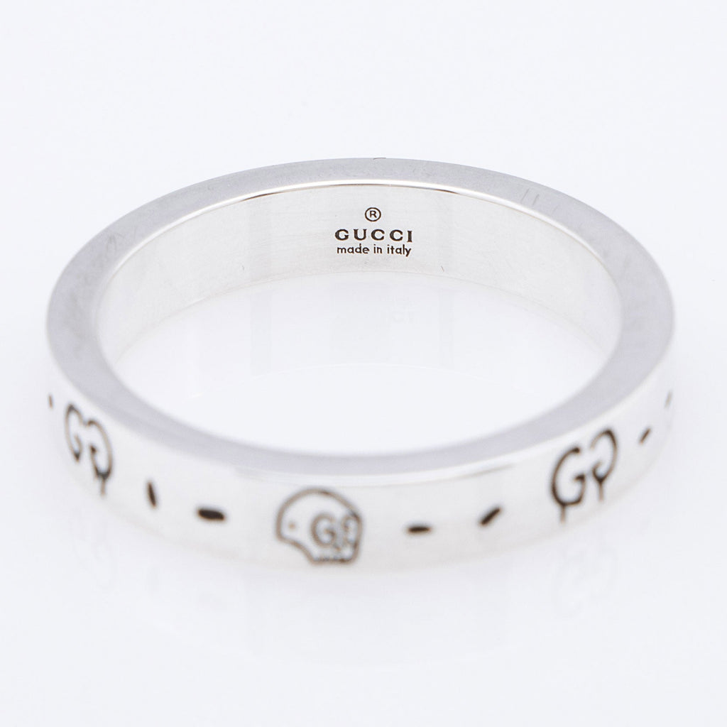 Gucci Sterling Silver Ghost Ring - Size 10