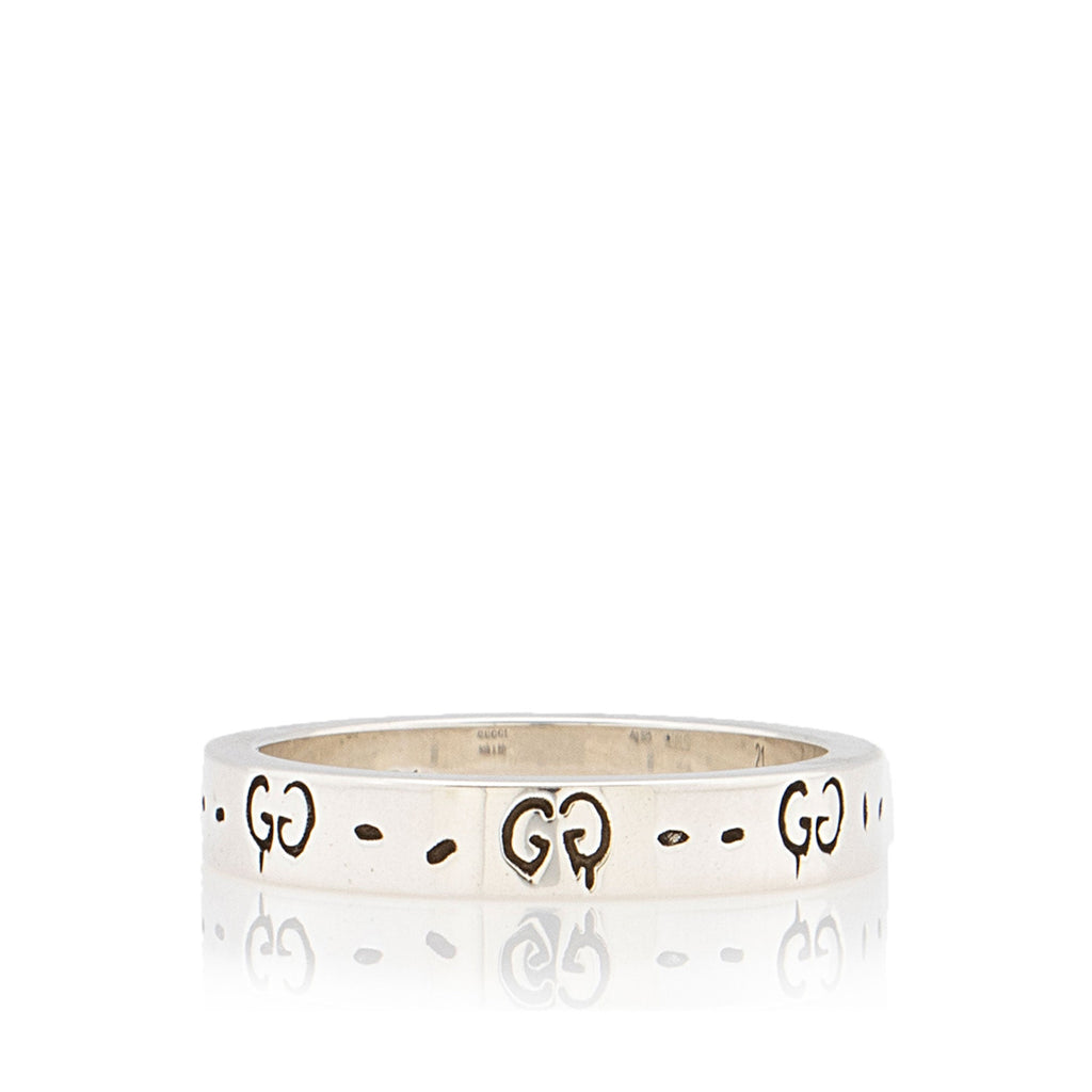 Gucci Sterling Silver Ghost Ring - Size 9 1/2
