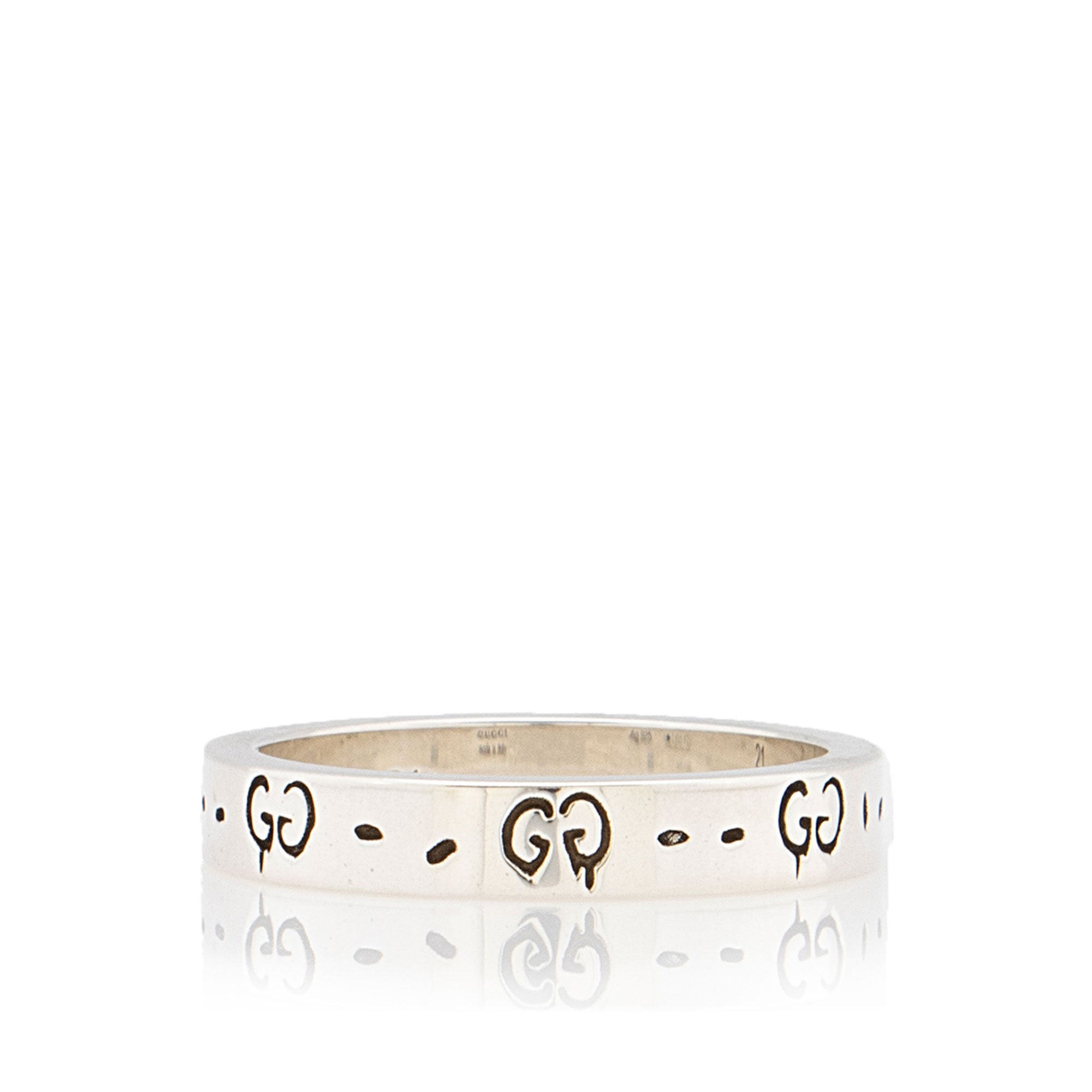 Gucci Sterling Silver Ghost Ring - Size 9 1/2