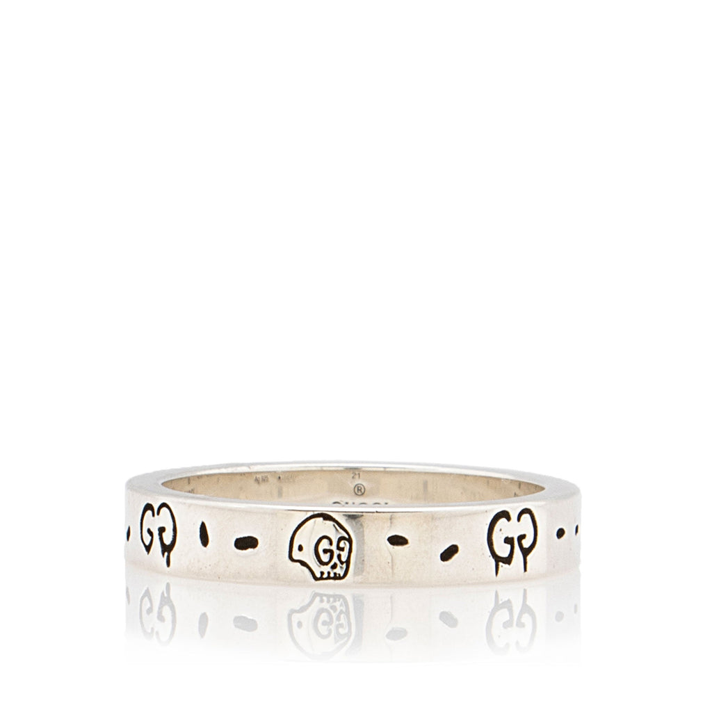 Gucci Sterling Silver Ghost Ring - Size 9 1/2