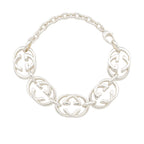 Gucci Sterling Silver Interlocking G Britt Bracelet