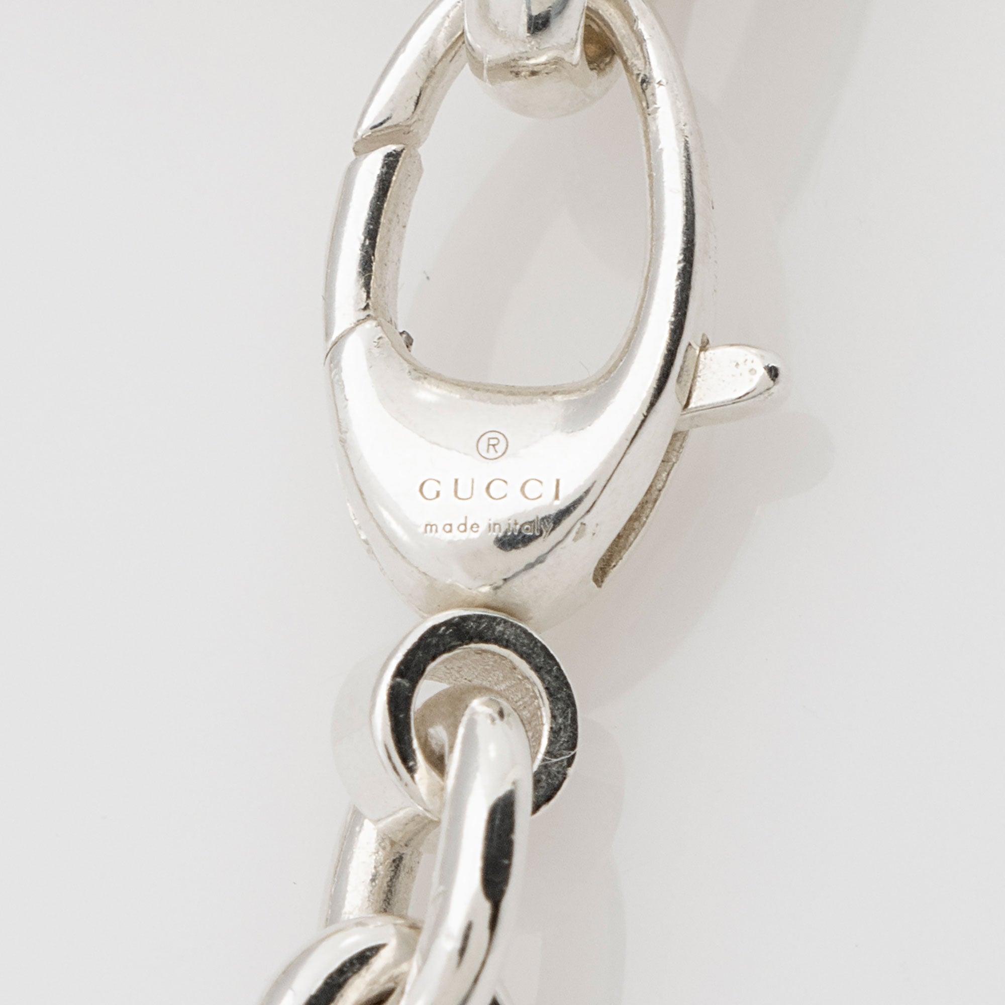 Gucci Sterling Silver Interlocking G Britt Bracelet