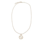 Gucci Sterling Silver Interlocking G Ball Chain Necklace
