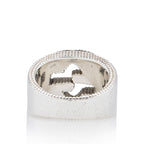 Gucci Sterling Silver Interlocking G Ring - Size 7 (SHF-Xco9yk)