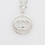 Gucci Sterling Silver Interlocking GG Necklace (SHF-nriOUx)