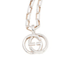 Gucci Sterling Silver Interlocking GG Necklace