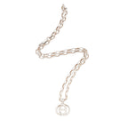 Gucci Sterling Silver Interlocking GG Necklace