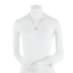 Gucci Sterling Silver Interlocking GG Pendant Necklace (SHF-22401)