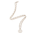 Gucci Sterling Silver Interlocking GG Pendant Necklace (SHF-tsIFyV)