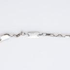 Gucci Sterling Silver Logo Plate Chain Link Necklace