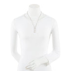 Gucci Sterling Silver Logo Plate Chain Link Necklace