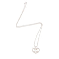 Gucci Sterling Silver Love Britt Heart Necklace (SHF-j4mZmc)