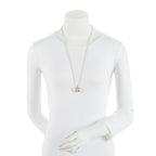 Gucci Sterling Silver Love Britt Heart Necklace (SHF-j4mZmc)