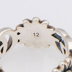 Gucci Sterling Silver Mother Of Pearl GG Marmont Ring - Size 6 - FINAL SALE (SHF-bM0yDd)