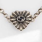 Gucci Sterling Silver Mother Of Pearl Interlocking G Bracelet