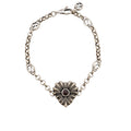Gucci Sterling Silver Mother Of Pearl Interlocking G Bracelet