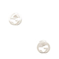 Gucci Sterling Silver Running G Stud Earrings