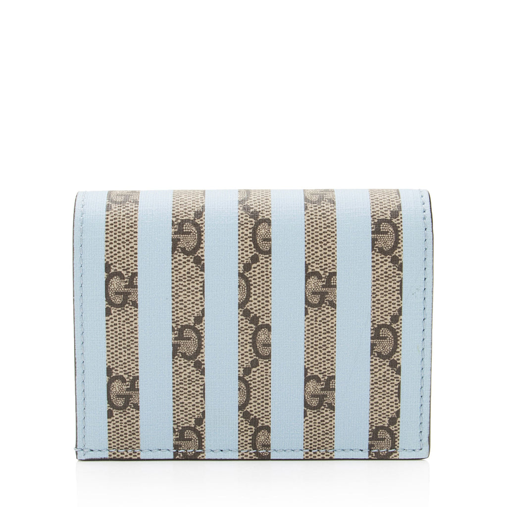 Gucci Striped GG Supreme Card Case (SHF-1rnRmQ)