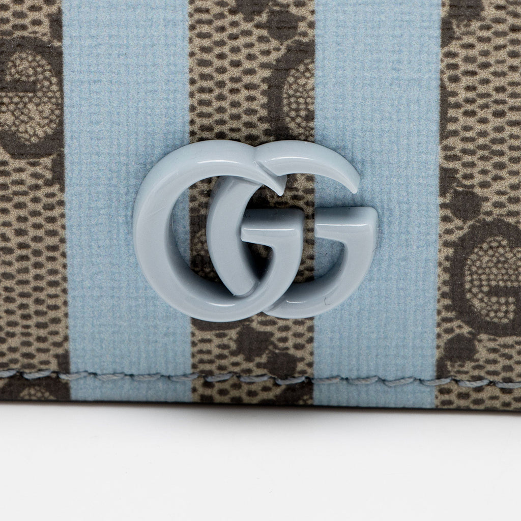 Gucci Striped GG Supreme Card Case (SHF-1rnRmQ)