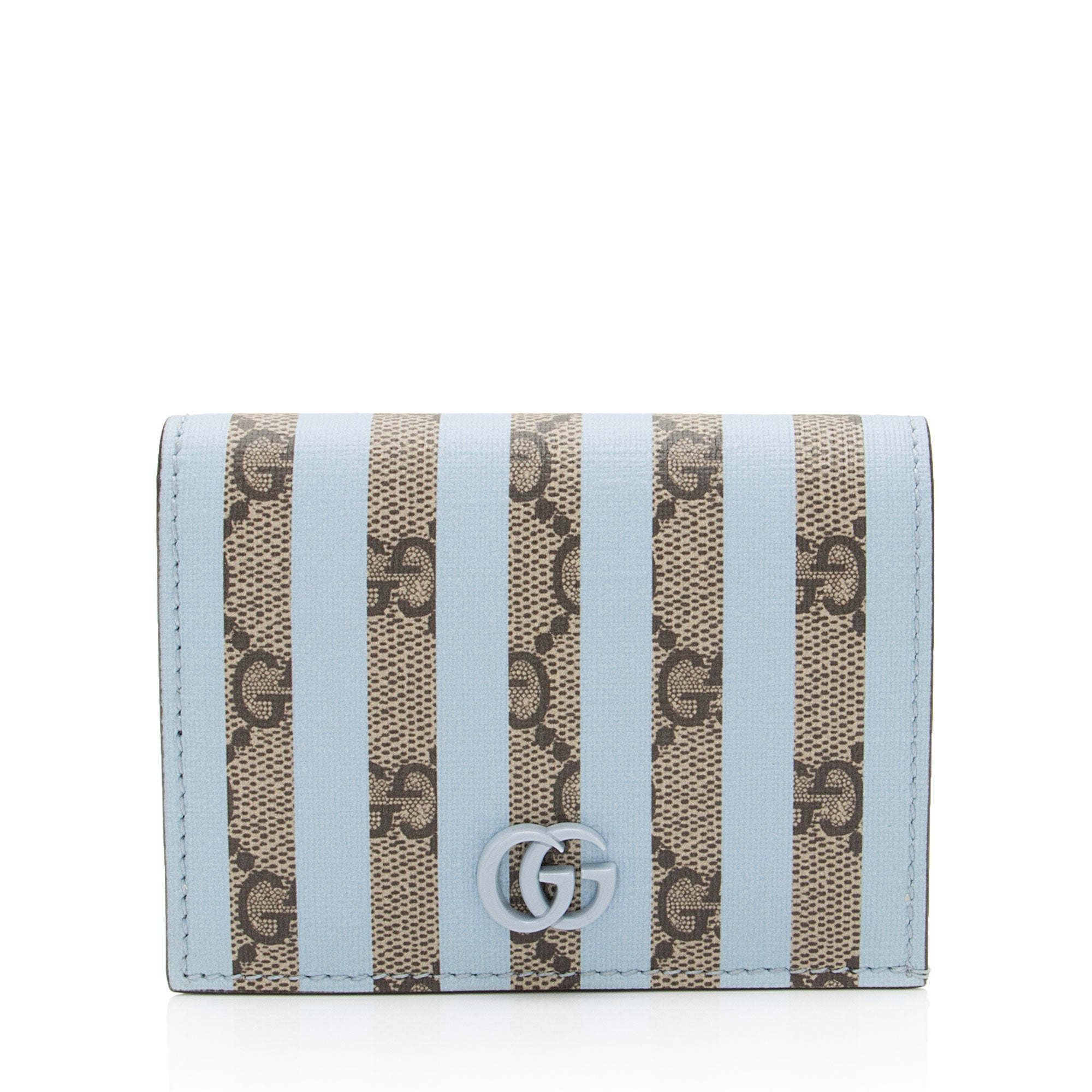 Gucci Striped GG Supreme Card Case (SHF-1rnRmQ)