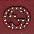 Gucci Studded Leather Soho Zip Around Wallet