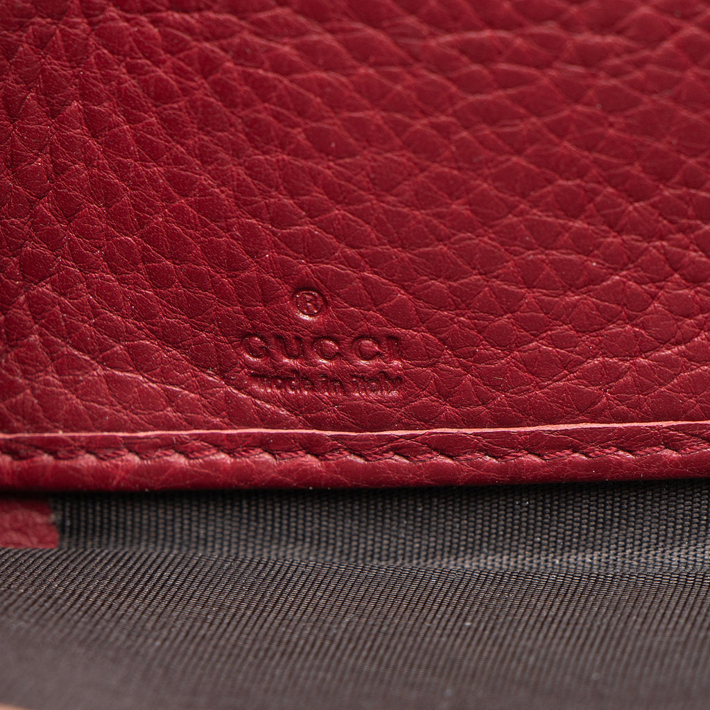 Gucci Studded Leather Soho Zip Around Wallet