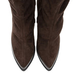 Gucci Suede Platform Ankle Boots - Size 7 / 37