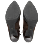 Gucci Suede Platform Ankle Boots - Size 7 / 37