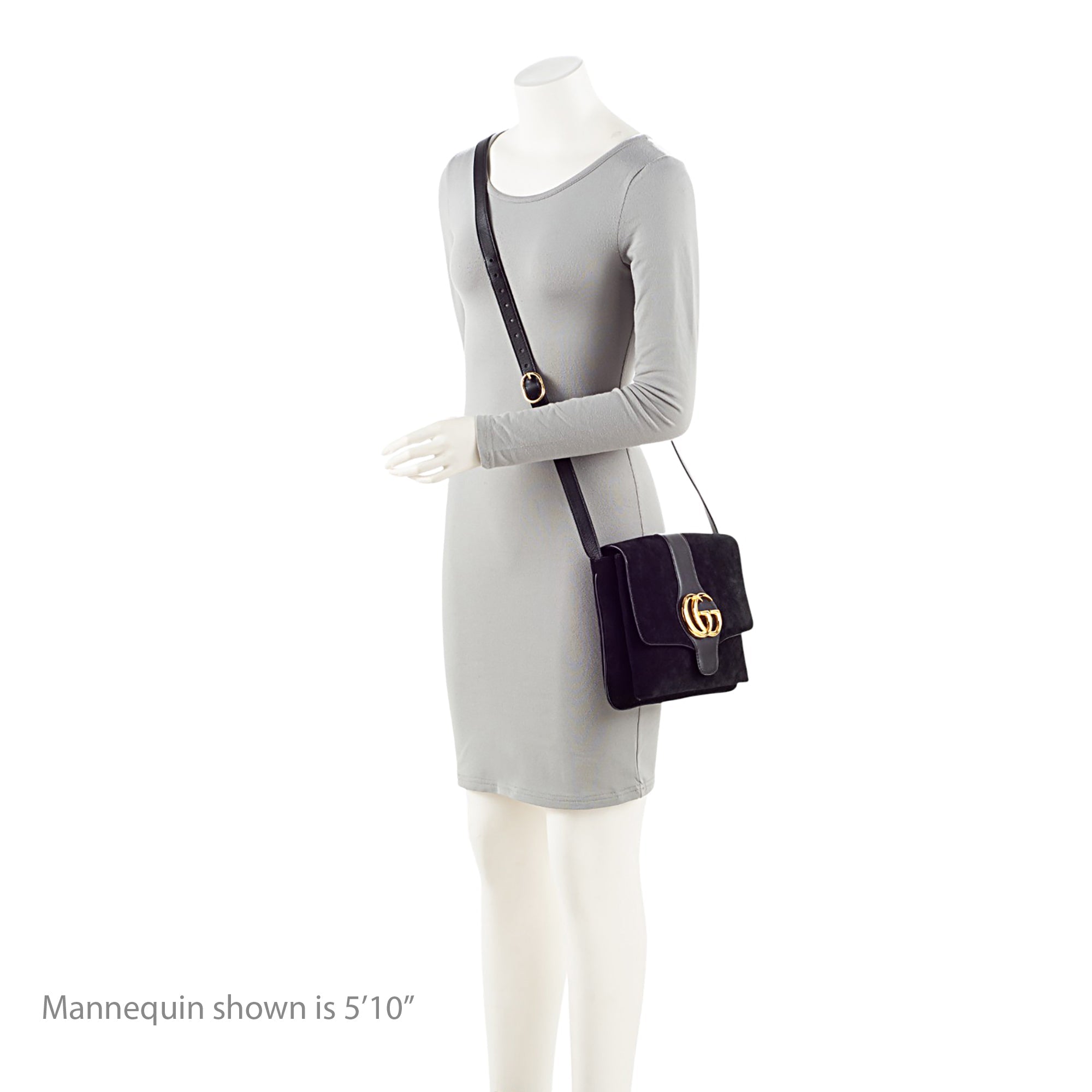 Gucci Suede Arli Medium Shoulder Bag