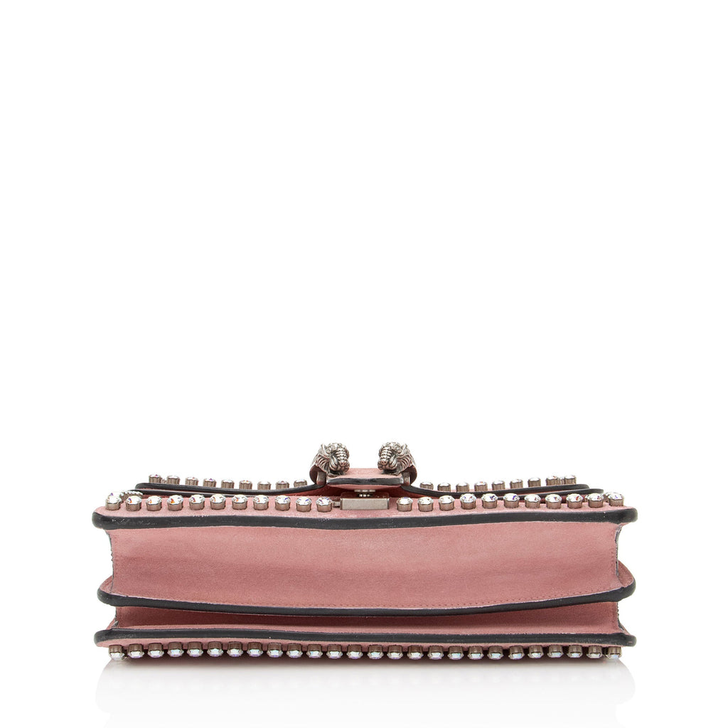 Gucci Suede Crystal Dionysus Medium Shoulder Bag