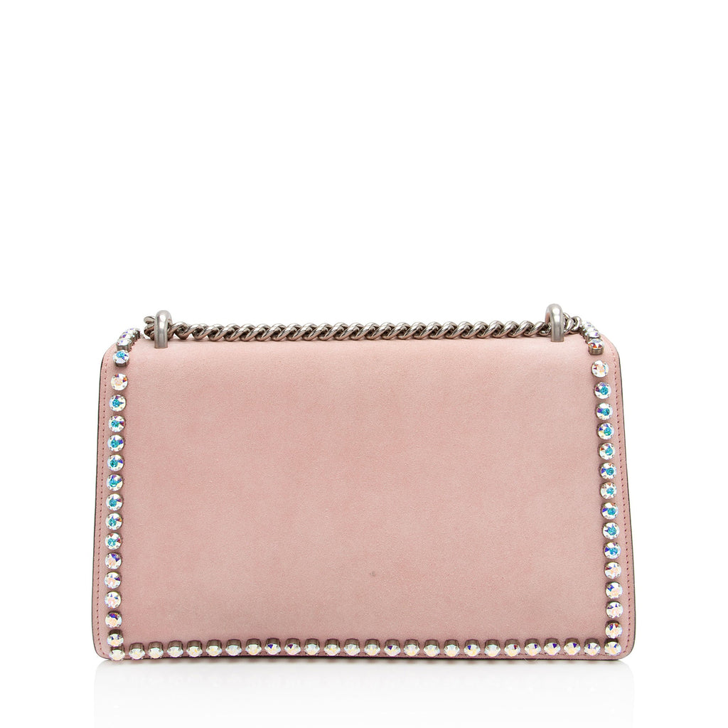Gucci Suede Crystal Dionysus Small Shoulder Bag (SHF-hnxJiv)