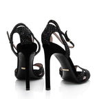 Gucci Suede Crystal Hala Ankle Strap Sandals - Size 7 / 37 (SHF-0tLuUU)