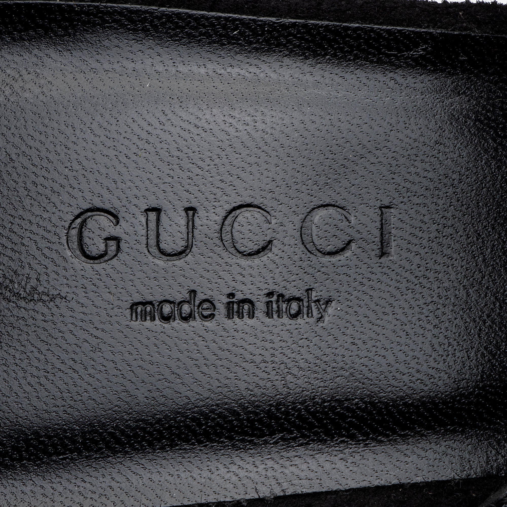 Gucci Suede Crystal Mallory Sandals - Size 8.5 / 38.5