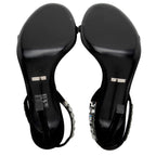 Gucci Suede Crystal Mallory Sandals - Size 8.5 / 38.5