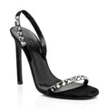 Gucci Suede Crystal Mallory Sandals - Size 8.5 / 38.5