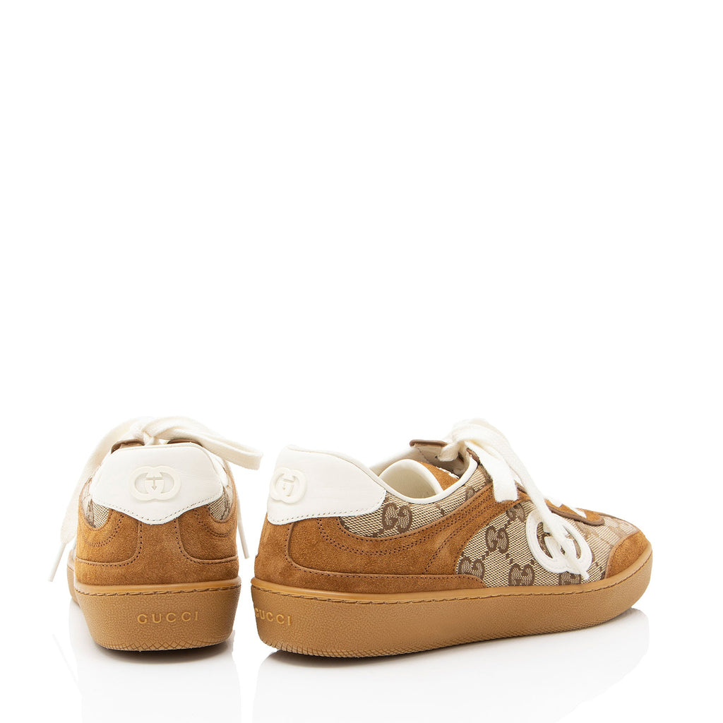 Gucci Suede GG Canvas G75 Sneakers - Size 6.5 / 36.5