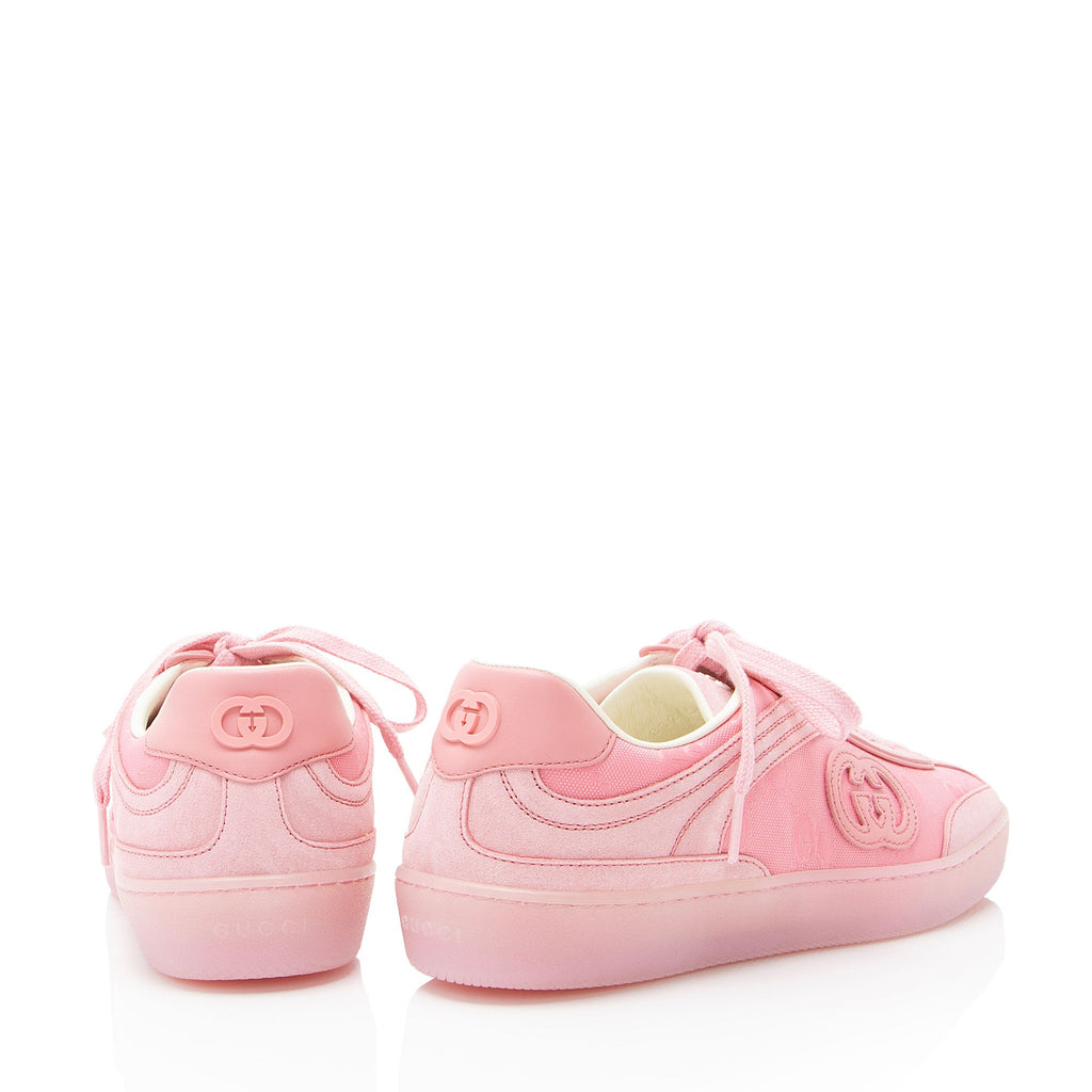 Gucci Suede GG Canvas G75 Sneakers - Size 6.5 / 36.5