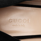 Gucci Suede GG Marmont Pumps - Size 8 / 38 (SHF-rhKAsc)