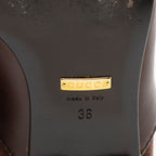 Gucci Suede Leather Bamboo Heel Knee High Boots - Size 6 / 36