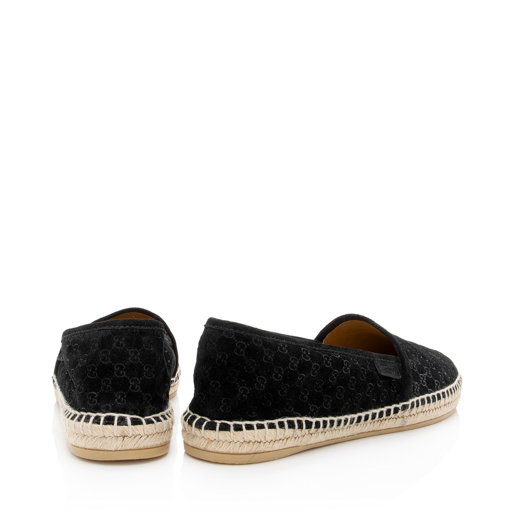 Gucci Suede Microguccissima Pilar Espadrilles - Size 9.5 / 39.5 (SHF-f616QH)