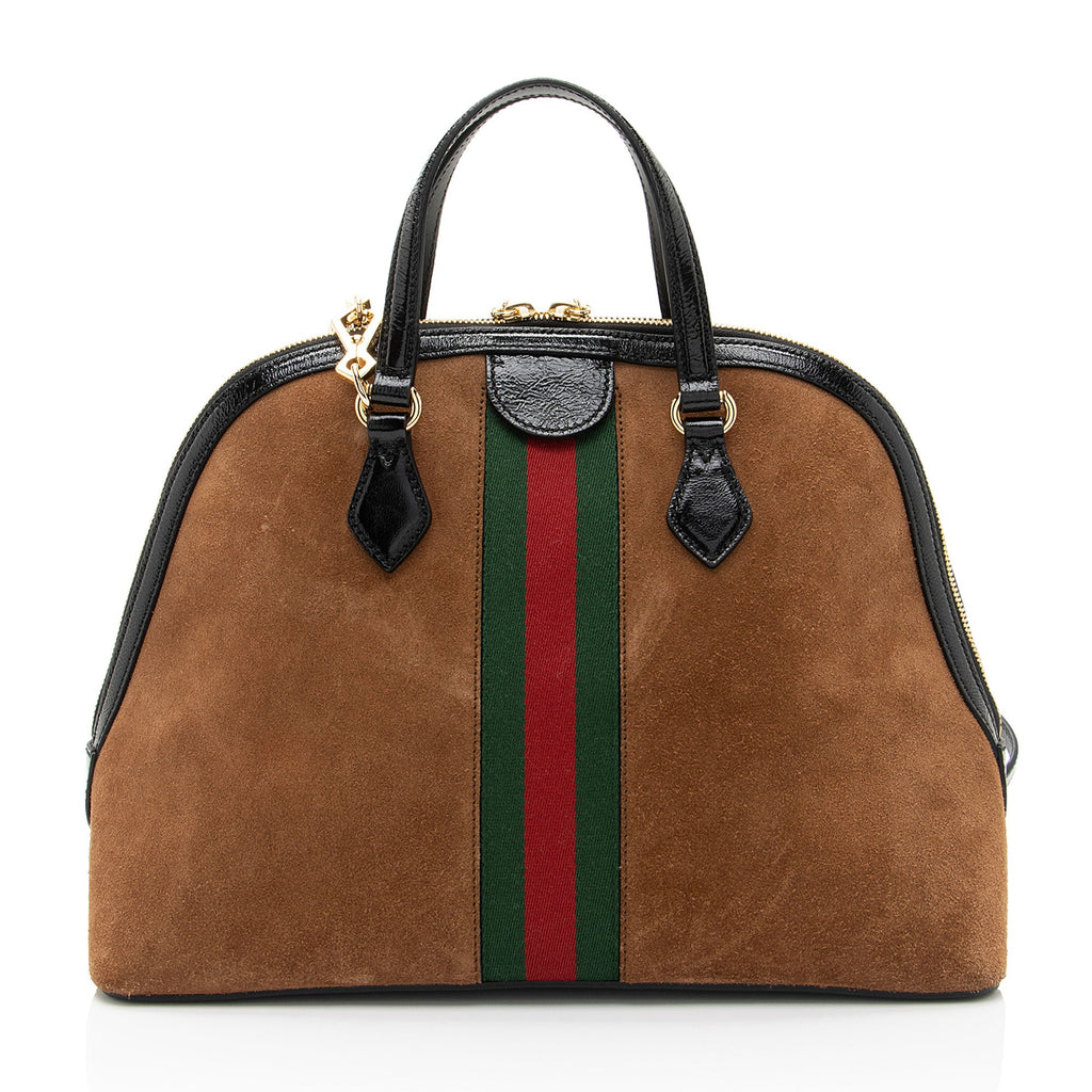 Gucci Suede Ophidia Dome Medium Satchel (SHF-SwVXHC)